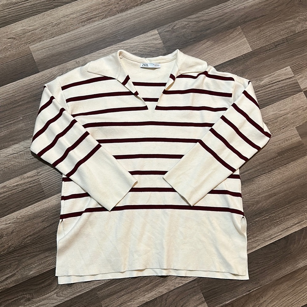 Zara oversized striped sweater